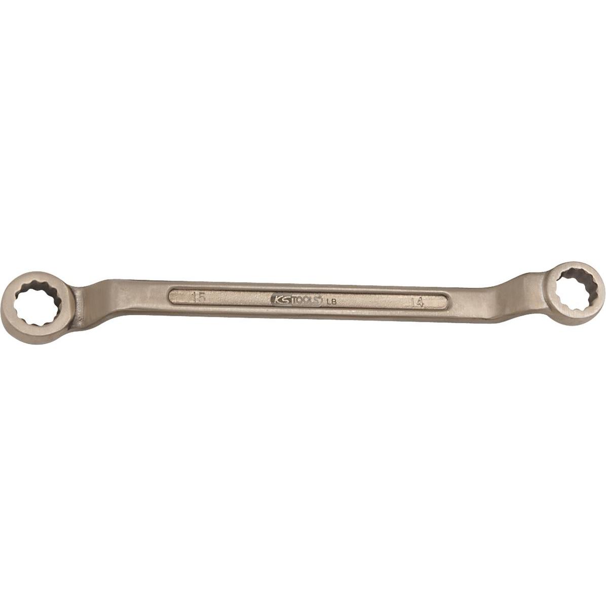 KS Tools, Schraubenschlüssel, BRONZEplus Doppel-Ringschlüssel gekröpft (46 mm)