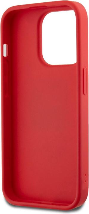 Produktbild DKNY PU Leather Stack Logo Wrist Strap Case for iPhone 14 Pro Red (Apple iPhone 14 Pro)