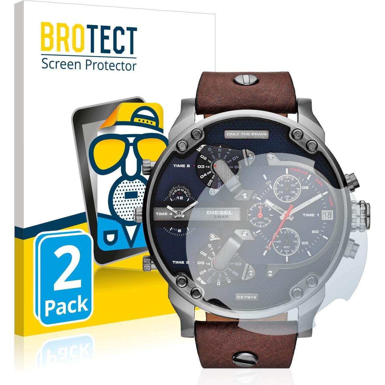 BROTECT Entspiegelungsfolie Displayschutz Displayschutzfolie Folie Matt, Smartwatch Schutzfolie, Transparent