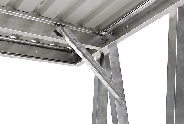 Image du produit kaiserkraft Fahrzeugüberdachung EcoCover für 2 Stellplätze mit Stahldach