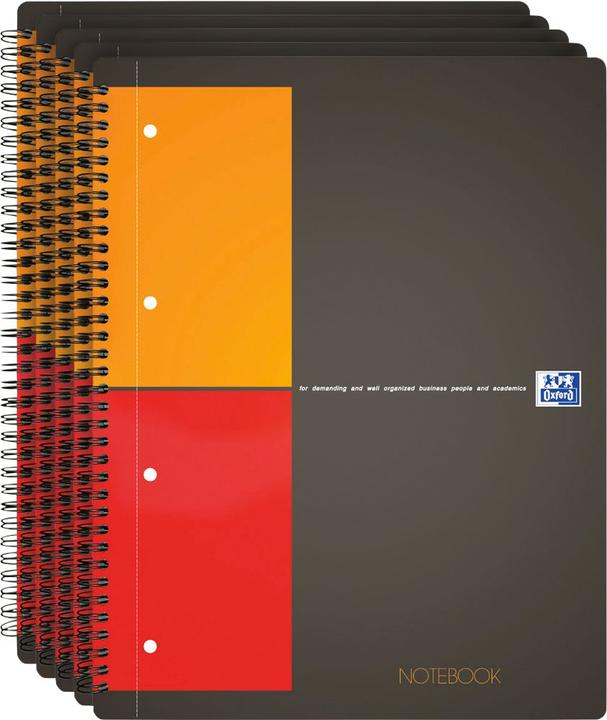 Actual product image Oxford Notebook (A4, Checked, Hardcover)