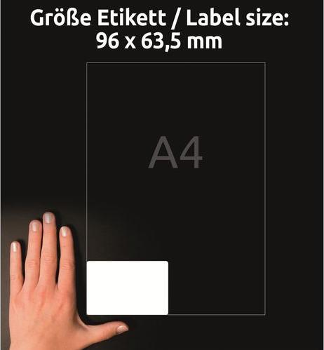 Actual product image Avery Universal labels, ablösbar