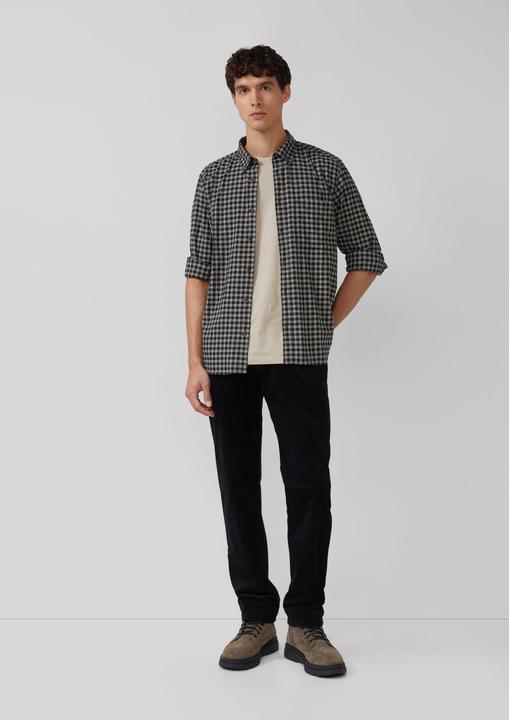 Immagine prodotto s.Oliver Hemd Regular Fit: Elastisches Button-Down-Hemd mit Karomuster (XL)