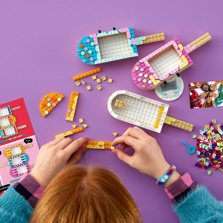 Productafbeelding LEGO IJsco fotolijstje & armband (41956, LEGO stippen)