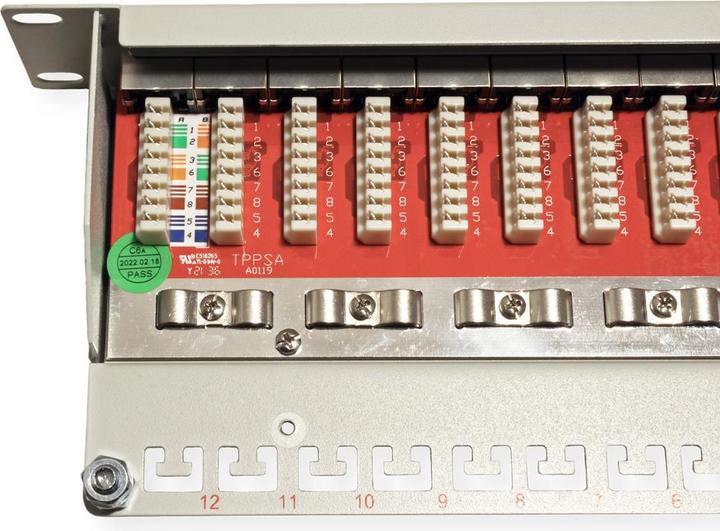 Produktbild Roline 10"-Patchpanel 12 Ports, Kat.6A (Class EA), geschirmt