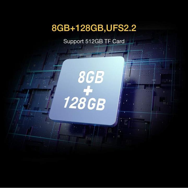 Actual product image AGM Outdoor smartphone with 5G, 6200mAh battery, IP68/IP69K waterproof, and 8GB RAM (128 GB, 6.53", 5G)