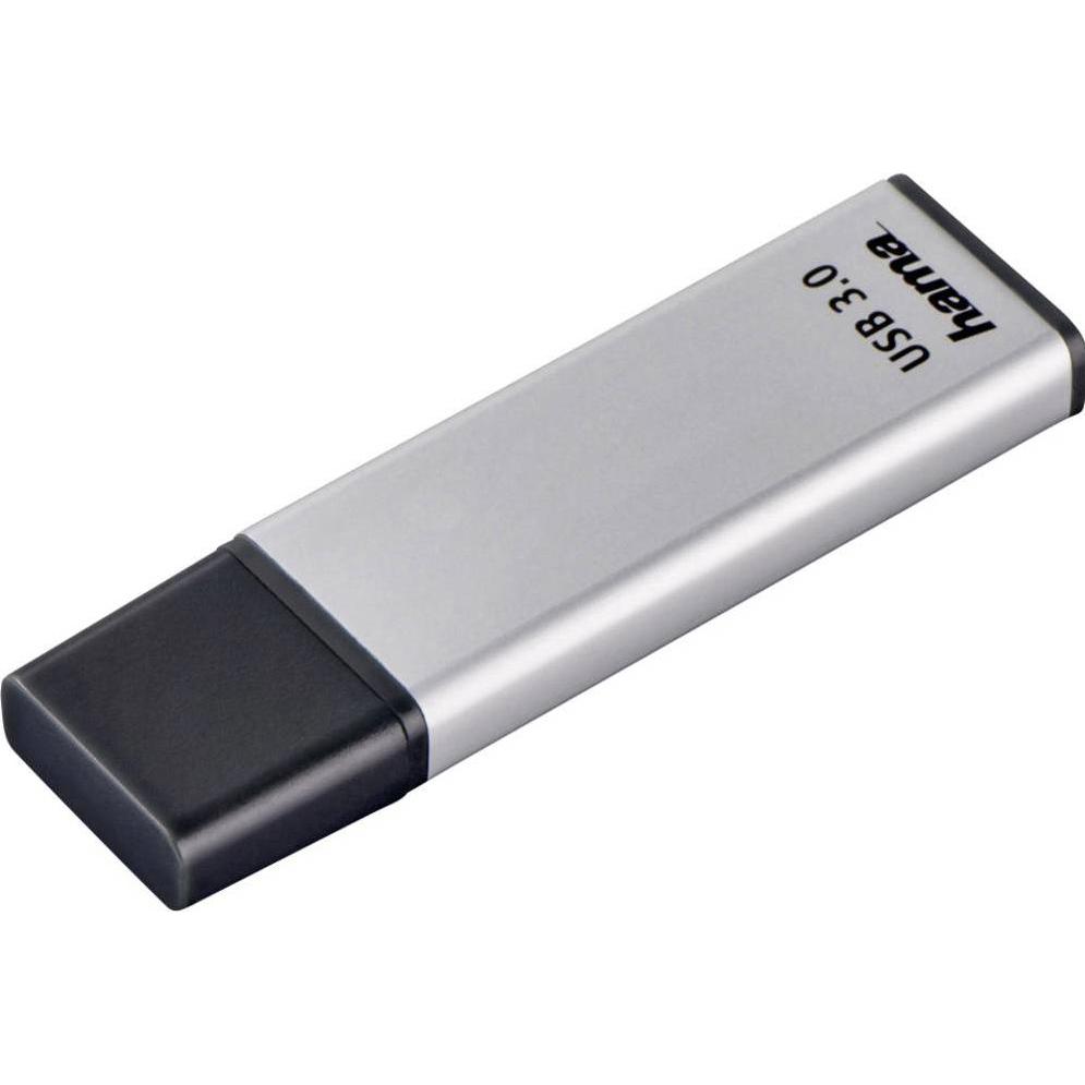 Hama Classic (64 GB, USB-A, USB 3.0), USB Stick, Silber