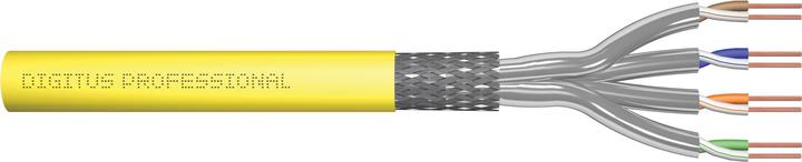 Immagine prodotto Digitus Cavo di installazione CAT 7A S-FTP, 1000 MHz Dca, AWG 23/1, bobina da 1000 m, simplex, lime (S/FTP, CAT7a, 1000 m)