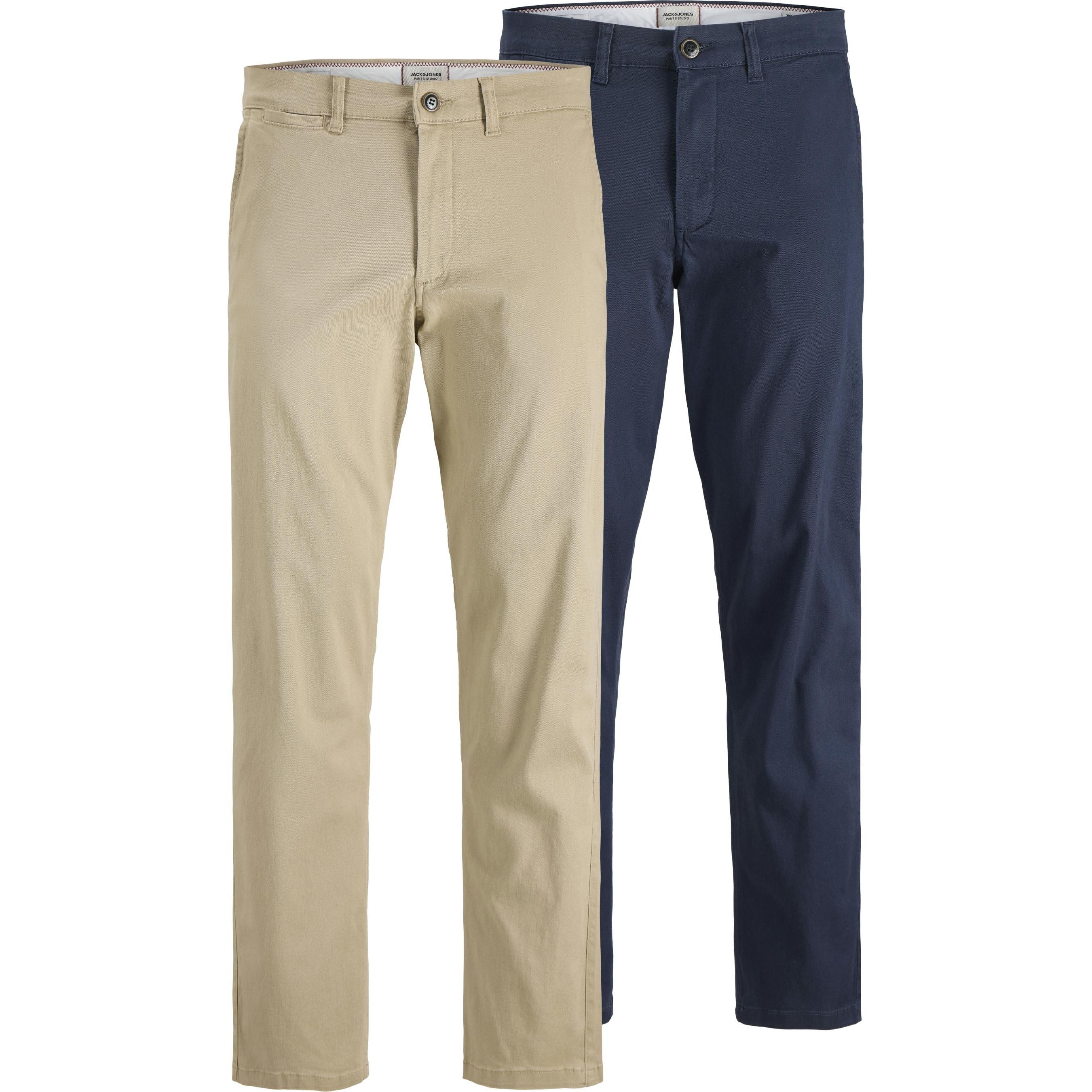 JACK & JONES Regular Chino 'JPSTKANE DAVE' in Lichtgrijs, Zwart | ABOUT YOU