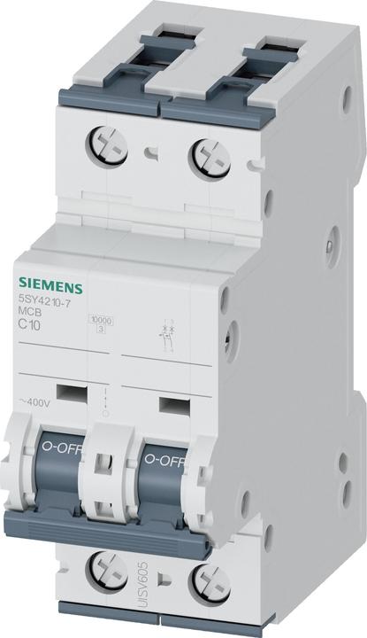 Produktbild Siemens MCB 2 Pole Type C 10kA 10A 400V