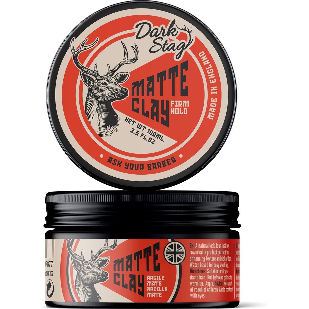Dark Stag Matte Clay (Haarwachs, 100 ml) (07877)