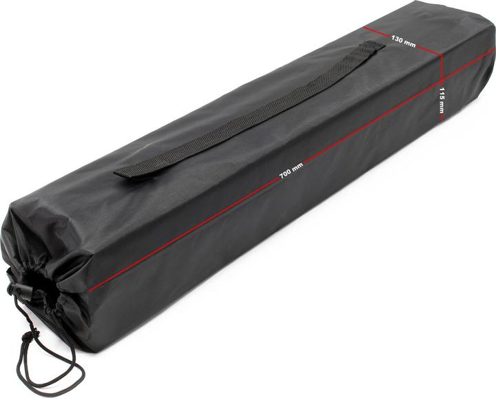 Actual product image Wiltec Portable Outdoor Camping Roll Up Table with 70x70 cm Table Plate, Aluminium Frame and Carrying Bag