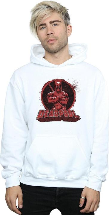 Produktbild Deadpool Crossed Arms Logo Kapuzenpullover (S)