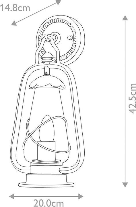 Immagine prodotto Elstead Lighting Lampada da parete per esterni Miners E27 bronzo antico IP44 (E27, IP44)