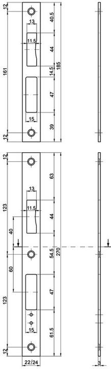 MSL Flachschliessbleche B-24421 (Schliessblech)