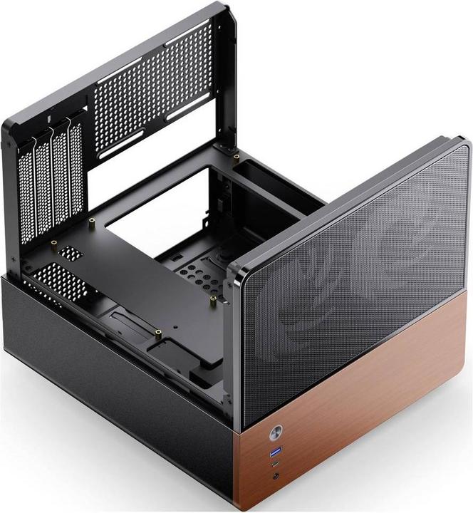 Produktbild Jonsbo V12 PC-Gehäuse, Mini-Tower, Micro-ATX - schwarz (mATX)