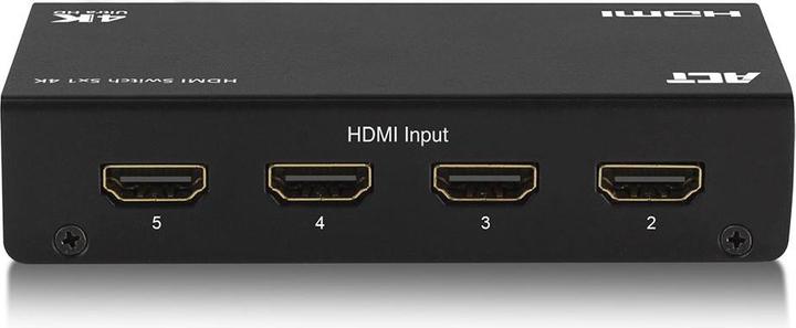 Produktbild ACT 5x 1 HDMI switch, 3D and 4K support 5 X 1 HDMI SWITCH,3D/4K REMOTE