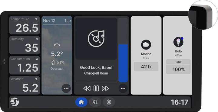 Produktbild Shelly Wall Display X2 Black + Blu H&T Black