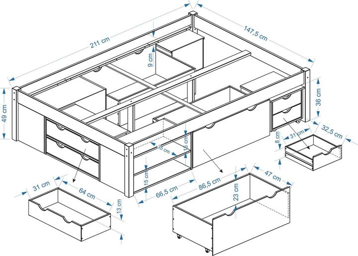 Actual product image IDIMEX Sabrina (140 x 200 cm)