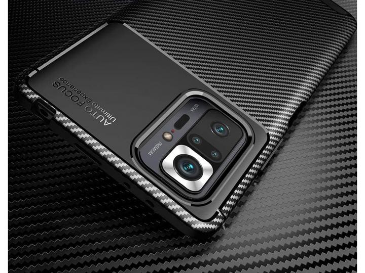 Produktbild Screenguard Xiaomi Redmi Note 10 Pro Hülle Carbon Design TPU Case (Xiaomi Redmi Note 10 Pro)