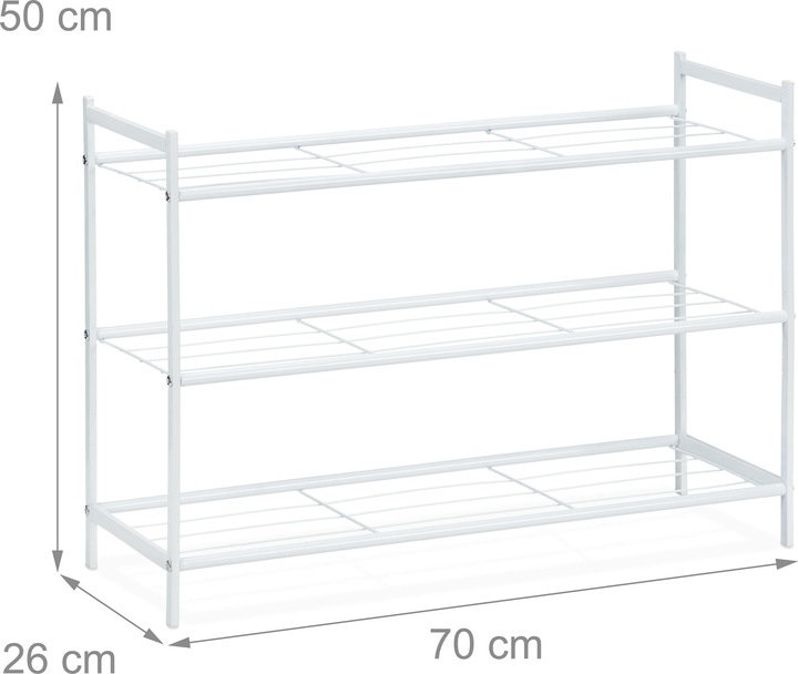 Actual product image Relaxdays Shoe rack (70 x 26 x 50 cm)