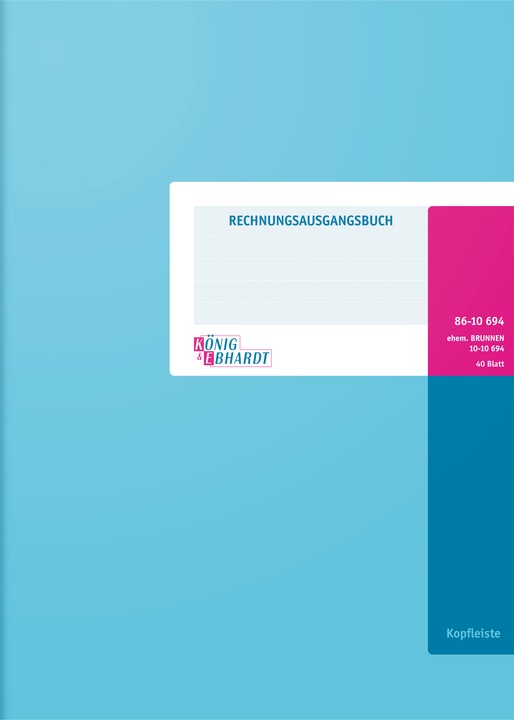 Actual product image König & Ebhardt K™NIG & EBHARDT Outgoing invoice ledger for gross procedures (40 x)