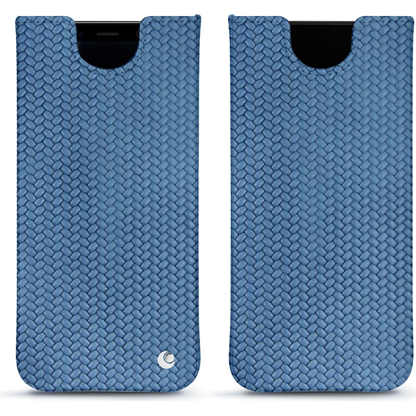 Noreve Lederschutzhülle (Samsung Galaxy S8+), Smartphone Hülle, Blau