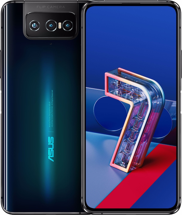 Produktbild ASUS Zenfone 7 Pro (256 GB, Aurora Black, 6.67", Dual SIM, 64 Mpx, 5G)