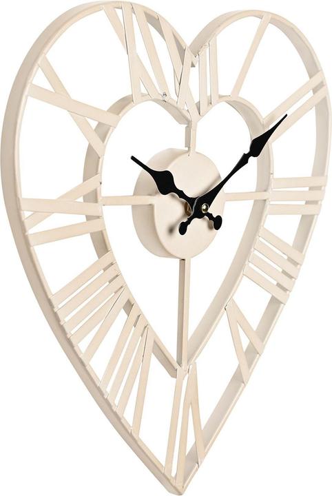 Hestia Metal Heart Shape Wall Clock 34.5cm (345 cm)