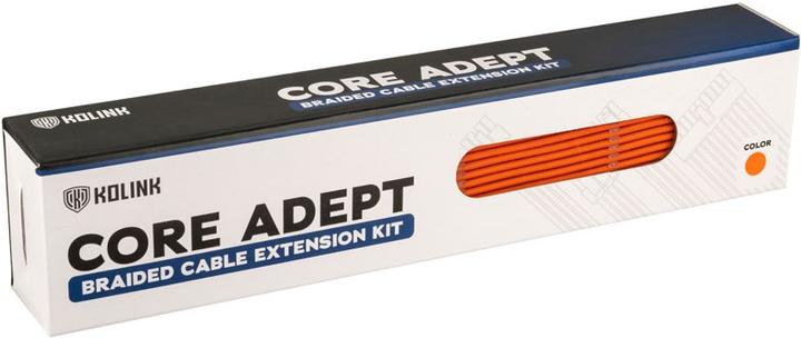 Actual product image Kolink Core Adept Braided Cable Extension Kit - Orange