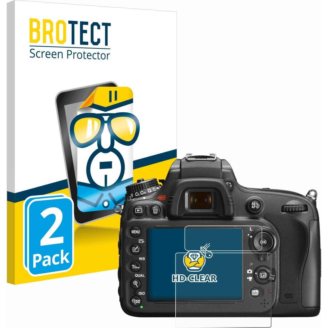 Thumbnail - BROTECT Schutzfolie Displayschutz Klar (Displayschutz, D600), Kameraschutz, Transparent