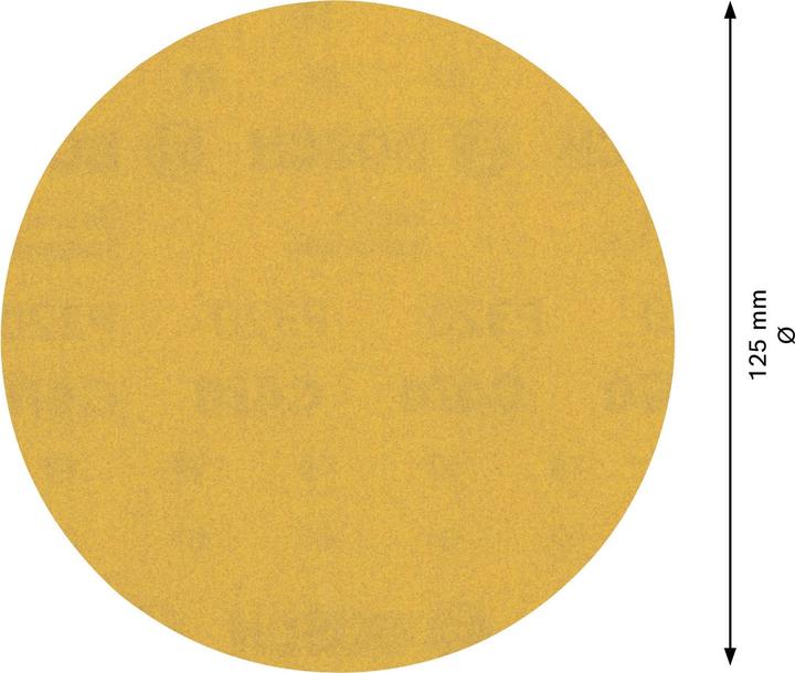 Actual product image Bosch Professional Zubehör EXPERT C470 Abrasive paper without holes for angle grinders and drills, 125 mm, G 320, 50 pcs. (320)