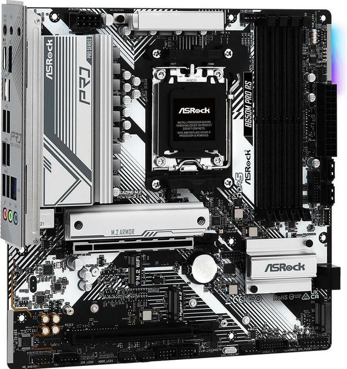 Actual product image AsRock B650M PRO RS AM5 retail (AM5, AMD B650, mATX)