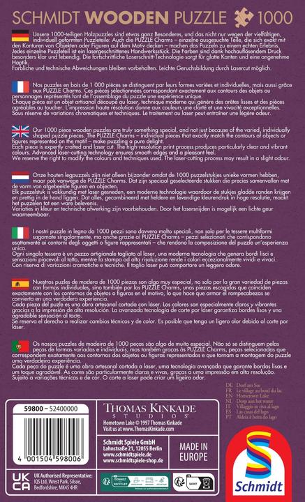 Actual product image Schmidt Spiele Wooden jigsaw puzzle, Hometown Lake 1000 pieces (1000 pieces)