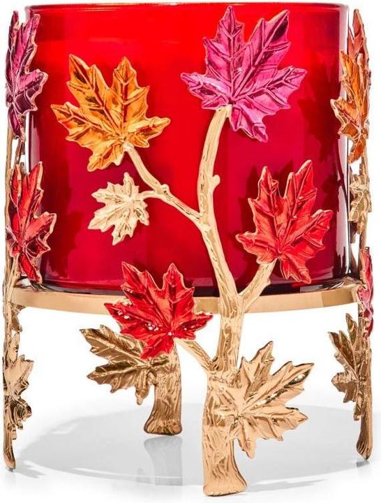 Bath & Body Works BBW Maple Leaf Jar Halter