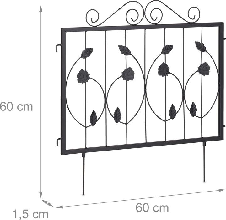 Actual product image Relaxdays 4x bed fence (150 cm)