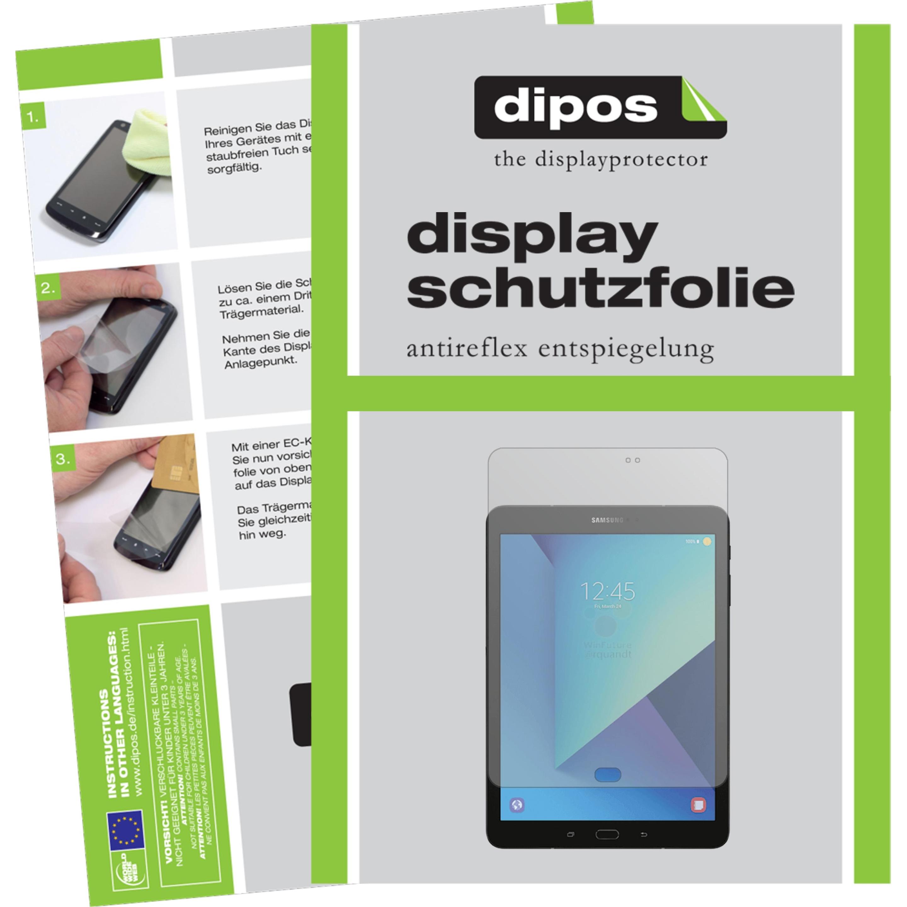 Dipos Displayschutzfolie Antireflex (2 Stück, Galaxy Tab S3 9.7 (2017)), Tablet Schutzfolie