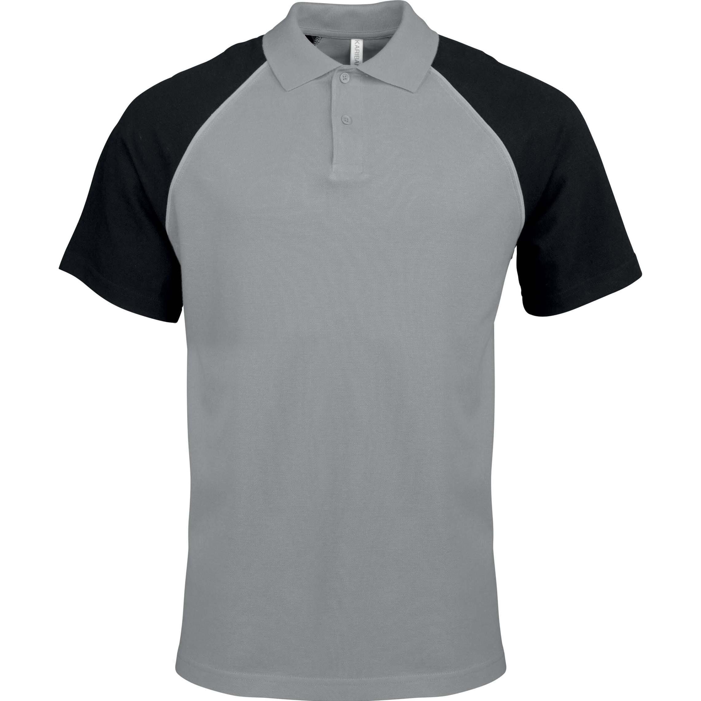 Kariban, Herren, Shirt, Baseball, Grau, (3XL)