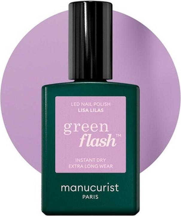 Produktbild Manucurist Green Flash Nagellack Lisa Lilas (Lila, UV-Gel Lack)