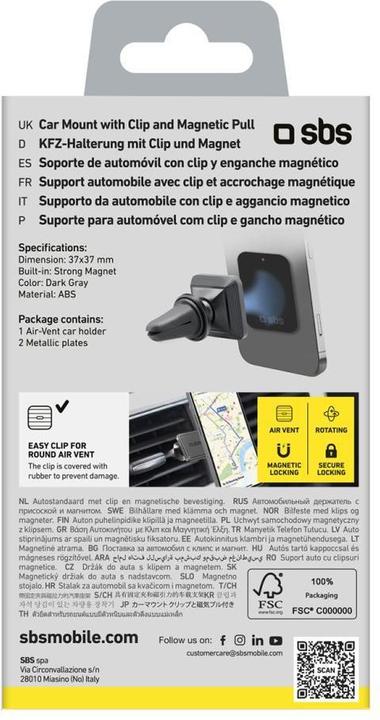 Immagine prodotto SBS Supporto magnetico per auto