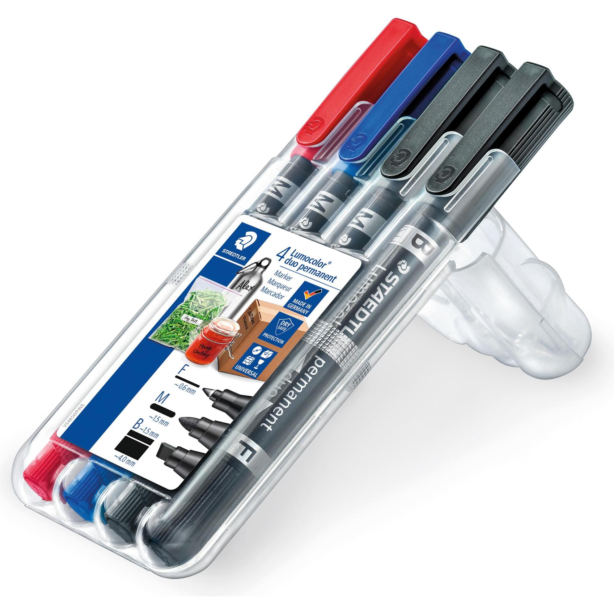 Staedtler, Marker, Lumocolor (Schwarz, 2 mm, 4 x)