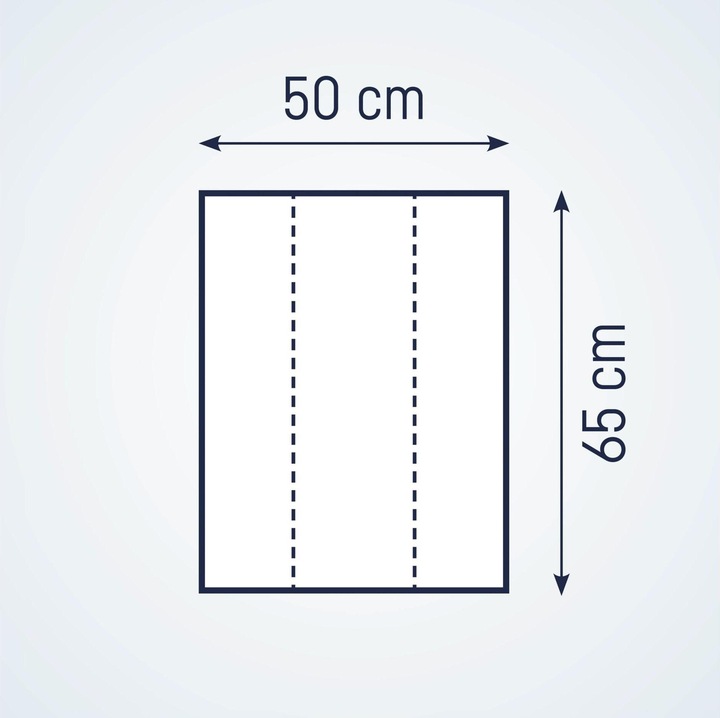 Image du produit Julius Zöllner 2-coin auge 50/65, film blanc uni (50 x 65 cm)