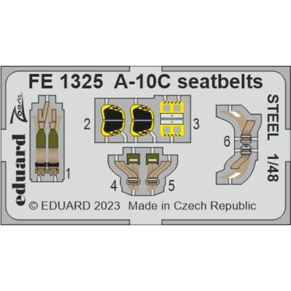 Eduard A-10C seatbelts STEEL for HOBBY BOSS