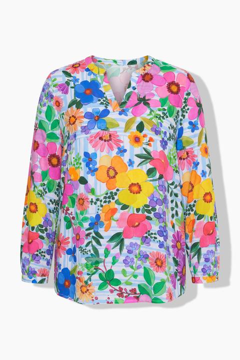 Produktbild Miamoda Bluse, Regular Fit, Blumenmuster, Langarm (54)