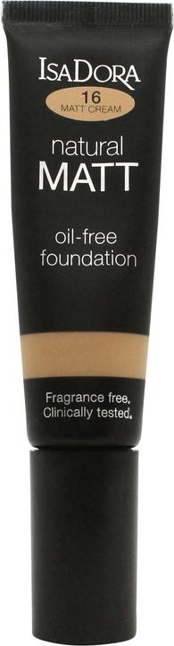 Image du produit Isadora Fond de teint Natural Matt Oil-Free 35ml - 16 Cream (16 Crème mate)