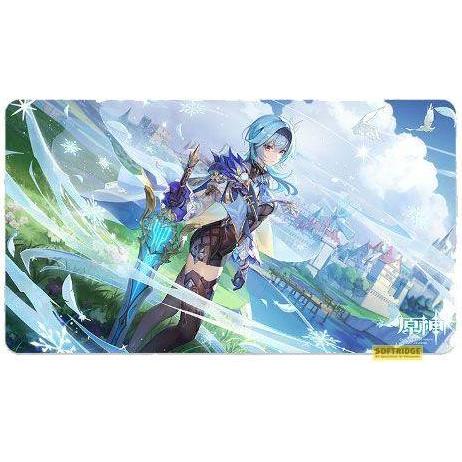 Mihoyo Genshin Impact Danza dell'onda scintillante Tapis de souris Eula 70 x 40 cm (XL), Tappetino mouse, Multicolore