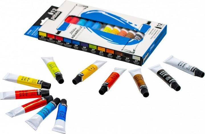 Actual product image Pebeo Fine Watercolour 12 tubes Set (12 ml)