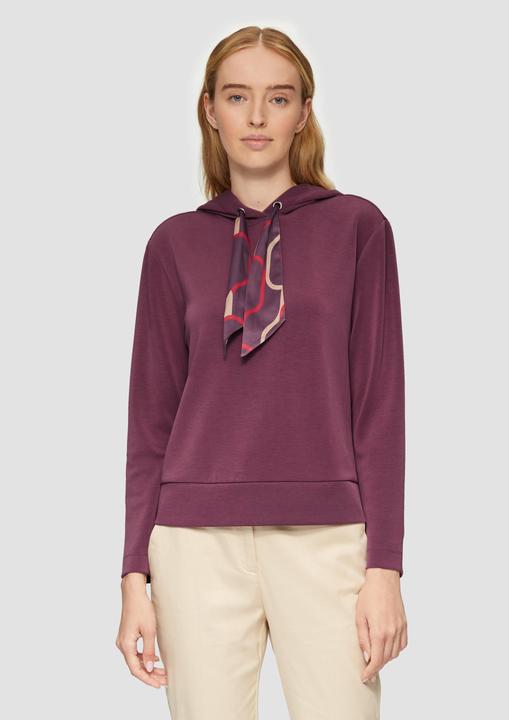 Immagine prodotto S.Oliver Sweatshirt Sweatshirt mit Satinfutter in der Kapuze (48)