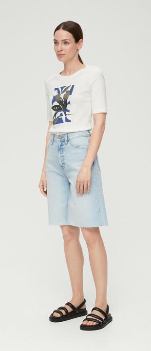 Image du produit S.Oliver T-Shirt Baumwollshirt mit glänzendem Frontprint (44)