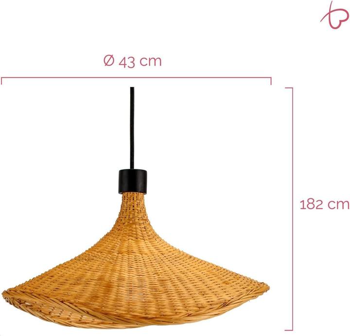 Pauleen Pendant lamp Boho Soul E27, max. 20W, beige/black (E27)
